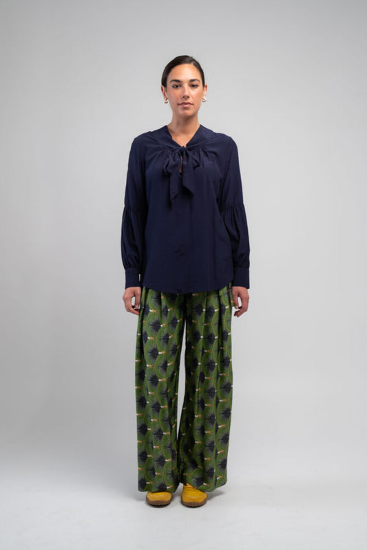 Poppy Tie Blouse