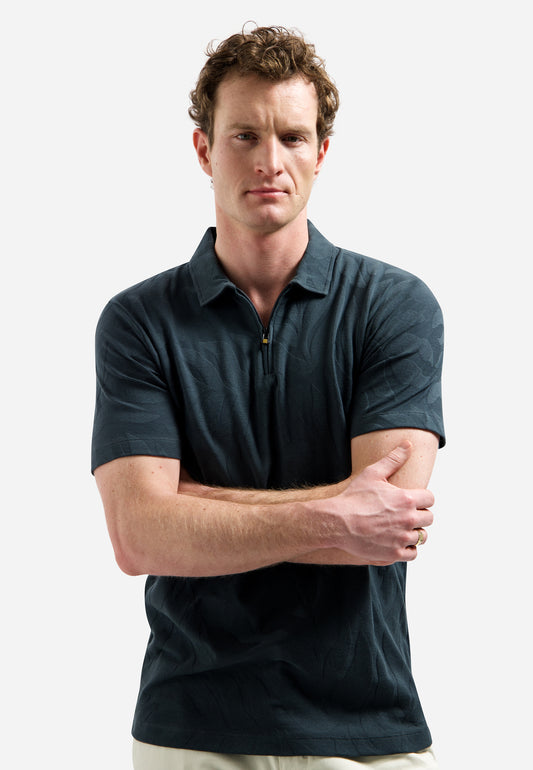 Polo Half Zip Short Sleeve