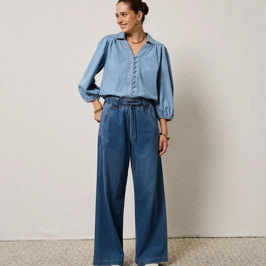 Alora Rodeo Blue Loose Pants