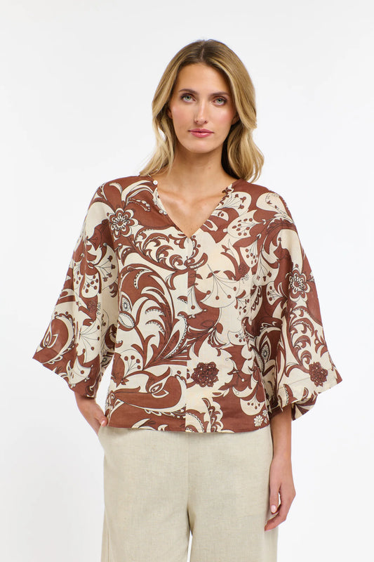 Belinda Print Top