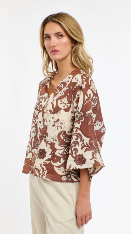 Belinda Print Top
