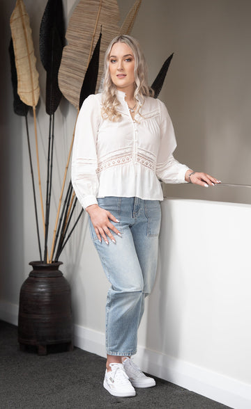 Chloe Pant - Barrel Mid Rise