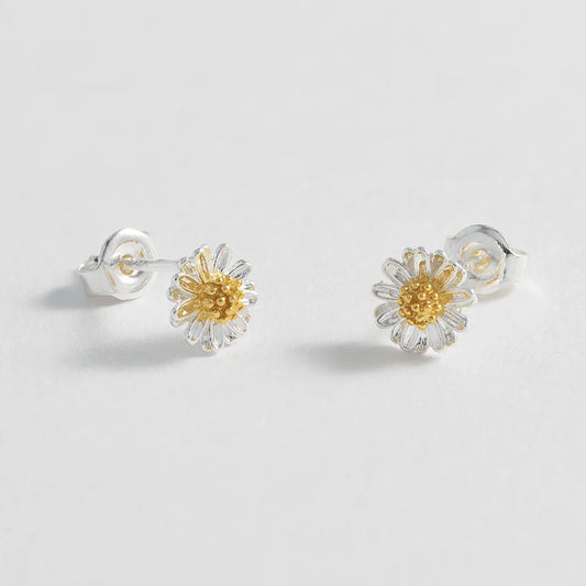 Mini Wildflower Earrings - Silver Plated