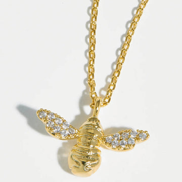 Bee Necklace Sparkle Wings