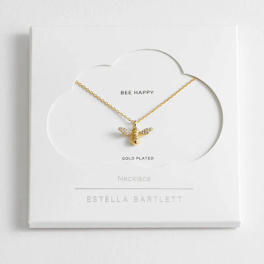 Bee Necklace Sparkle Wings