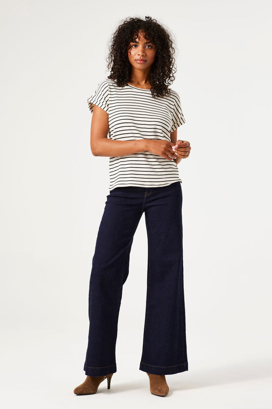 Celia Wide Leg Jean 249-  Mid -High Waist