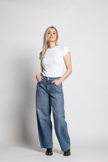 Larrie Baggy Leg Jean - High-Rise