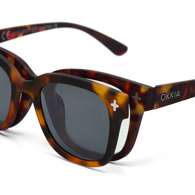Readers with Magnetic Polorised Clip on Lenses