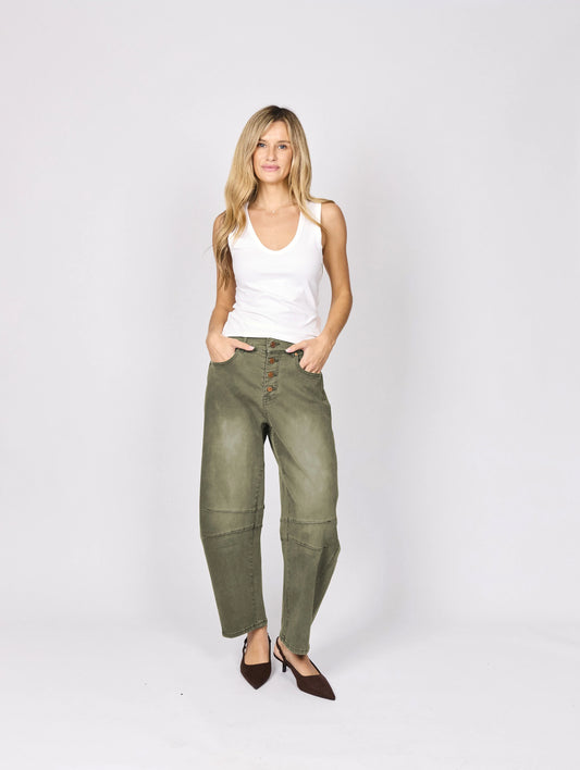 Carson Barrel Jean - Mid High Rise