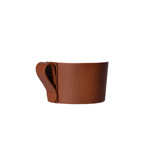 Premium Italian Leather Reusable Cup Sleeve