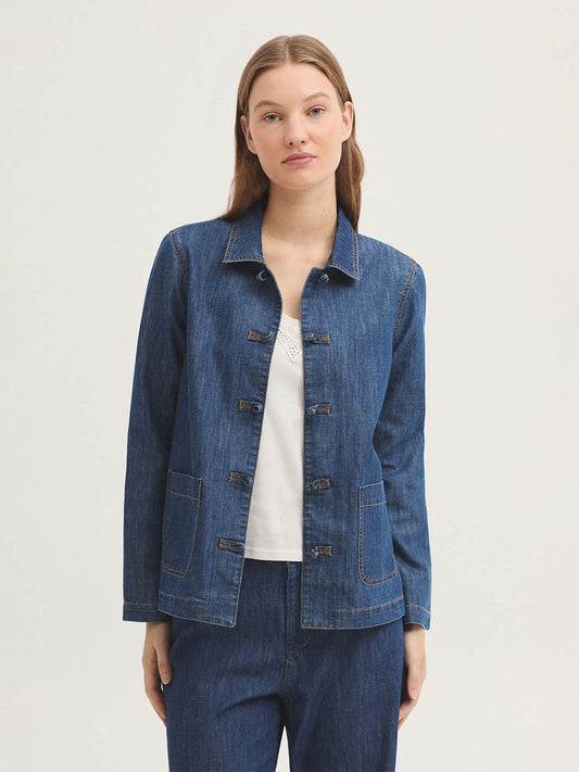 Denim Jacket with Chinese Closings (NTWWW056)