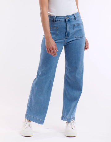 Eddie 7/8 jean Light Blue
