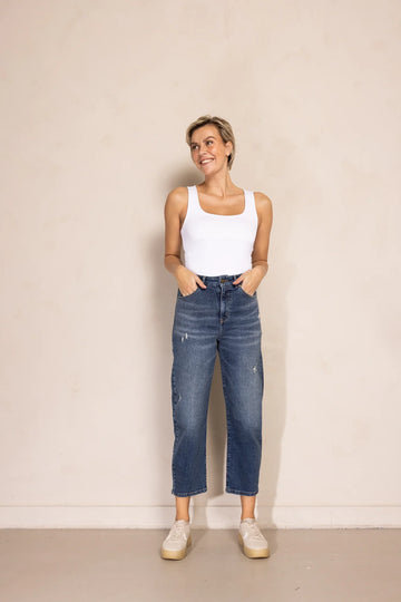 Iza Wide Barrel Jean - High-Rise