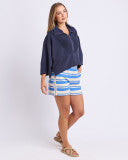 Linear Zip Top