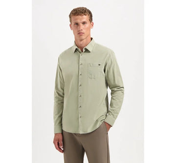 Shirt Solid Fine Herringbone