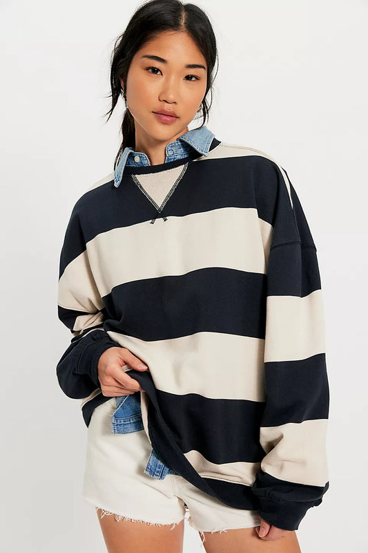 Classic Stripe Crew Wide
