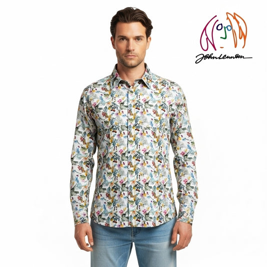 White Multi Long Sleeve