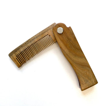 Wooden Folding Beard Combo